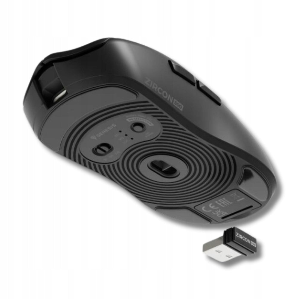 2X Mouse Genesis Zircon 500 Wireless black Model ZIRCON 500