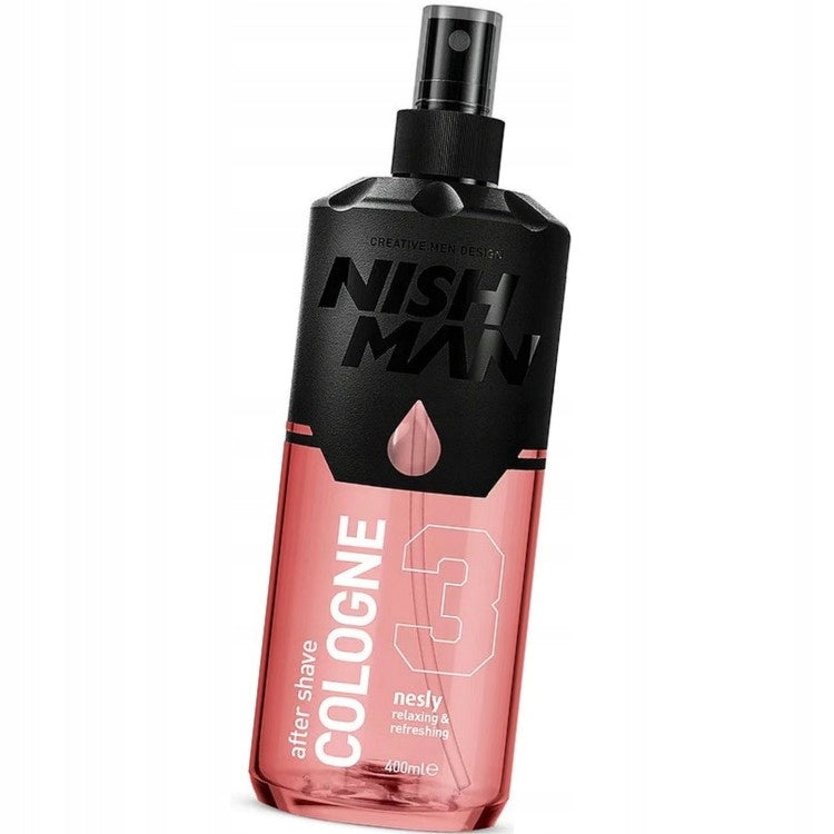 2X NISHMAN AFTER SHAVE COLOGNE SPRAY NO. 03 NESLEY 400 ML Brand Nishman