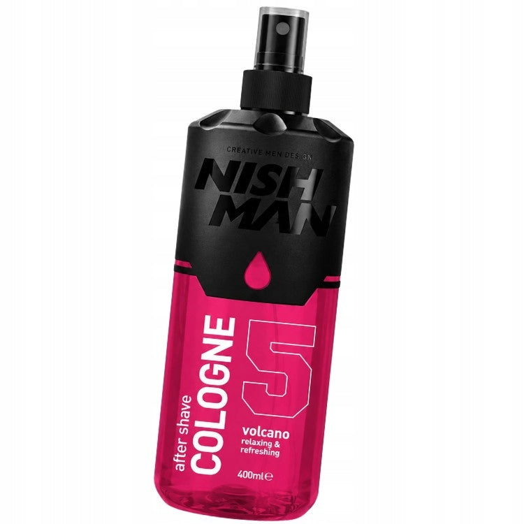 2X NISHMAN AFTER SHAVE COLOGNE SPRAY NO. 05 VOLCANO 400 ML Brand Nishman