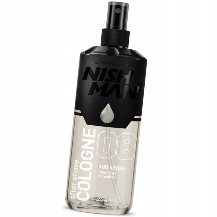 2X NISHMAN COLOGNE SPRAY N08 SUN SENSE AFTER SHAVE COLOGNE 400 ML Brand Nishman