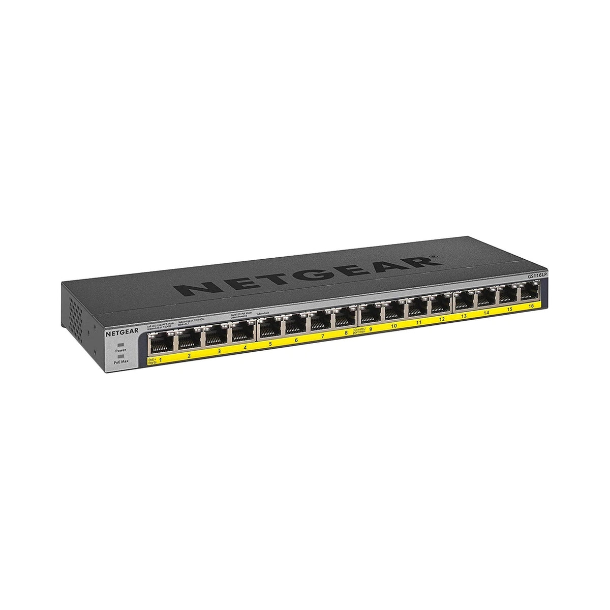 2X Netgear GS116LP-100EUS Switch