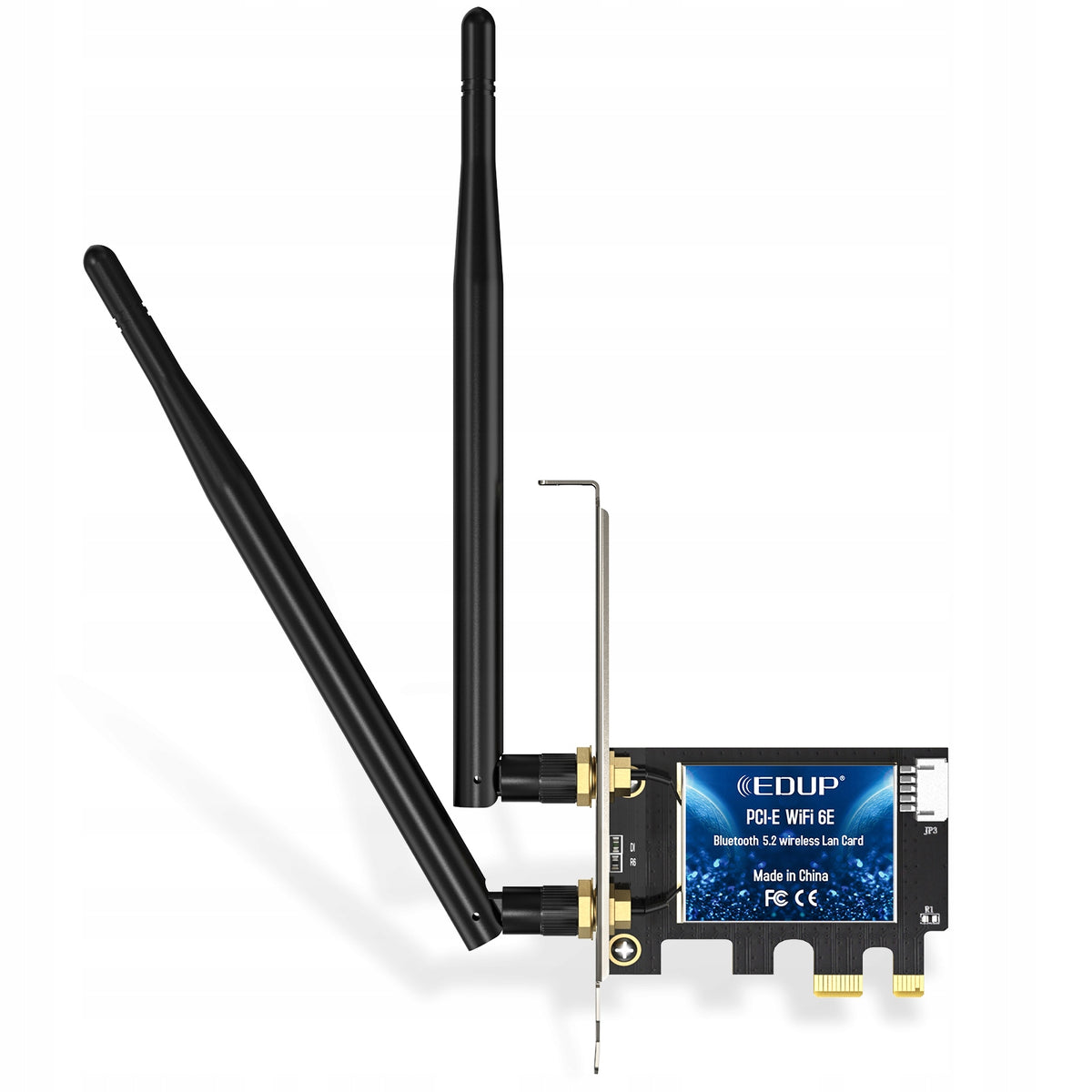 2X Network Card with Intel AX210 WiFi 6 and Bluetooth 5.3 PCI-E for PC P Interface PCI-E