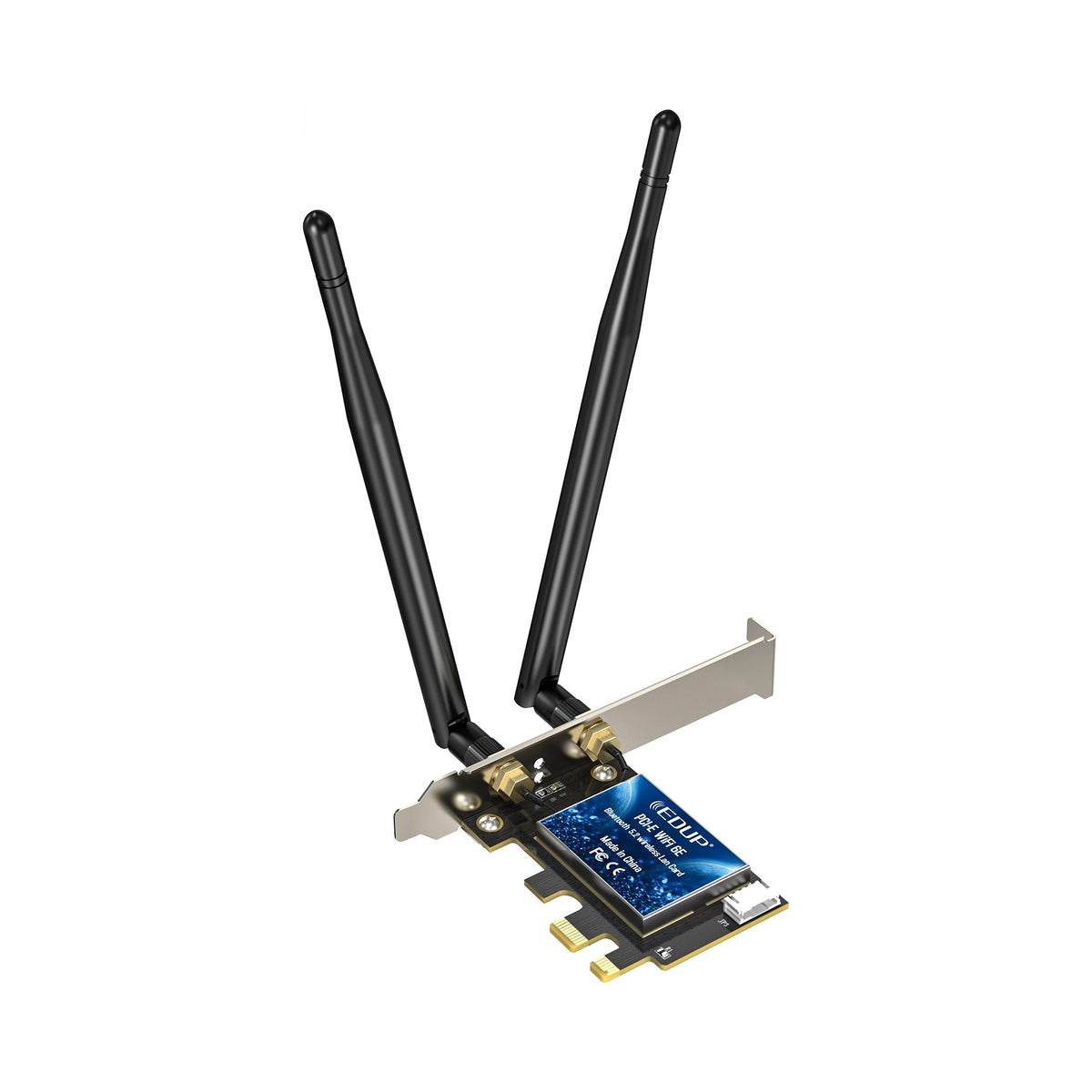 2X Network Card with Intel AX210 WiFi 6 and Bluetooth 5.3 PCI-E for PC P