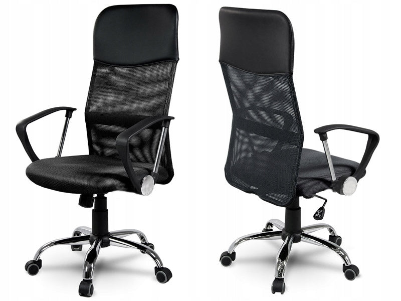 2X OFFICE CHAIR SWIVEL OFFICE CHAIR MICRO MESH BLACK ADJUSTABLE GAM Brand Gotel
