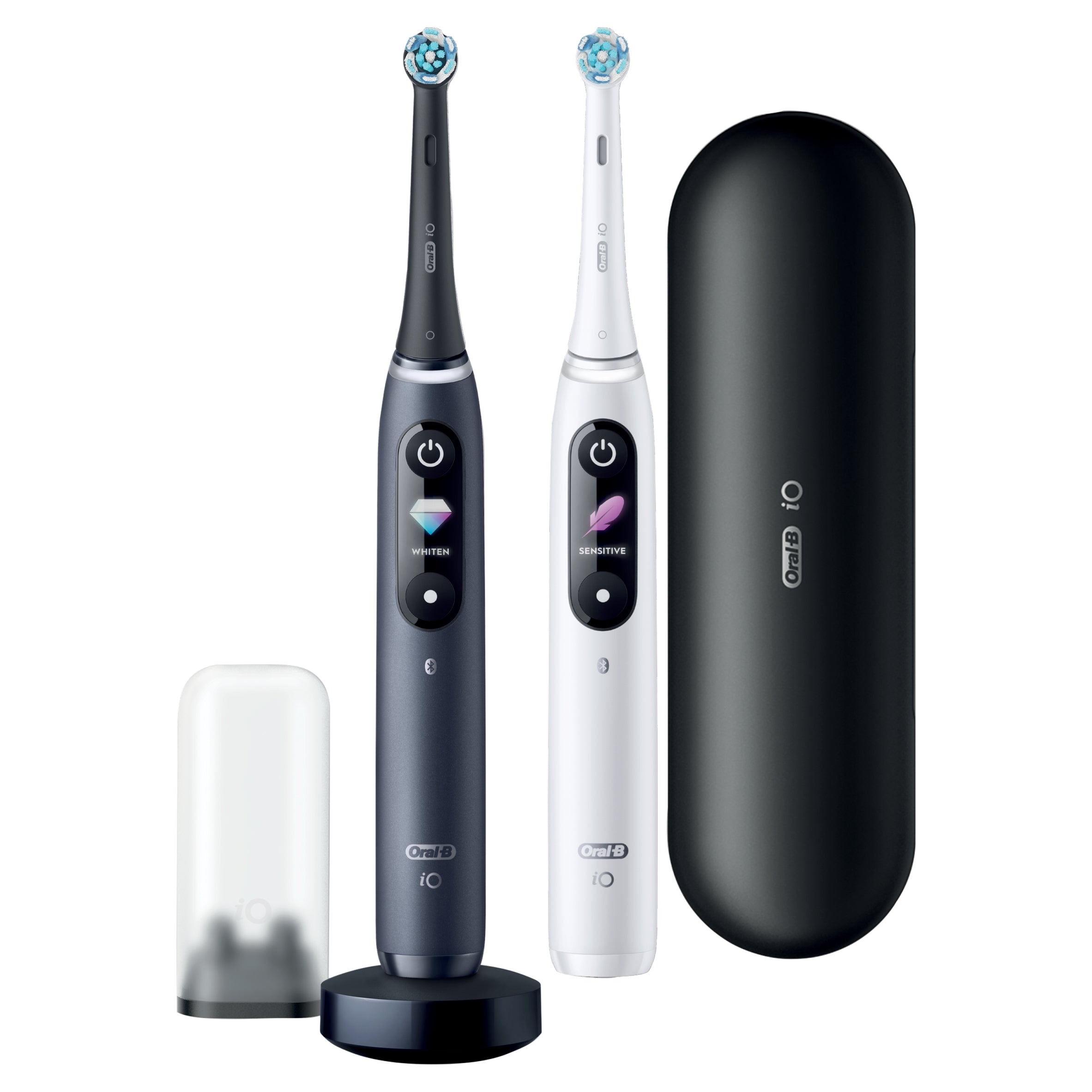 2X ORAL-B iO 8 Duo, Black&White, electric toothbrush Kind toothbrush
