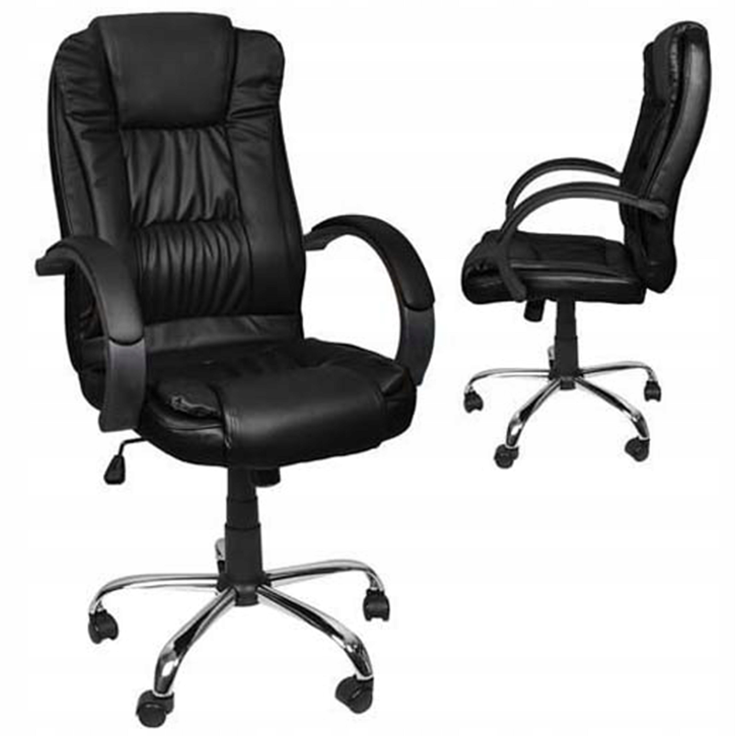 2X Office chair eco leather - black MALATEC Brand Malatec