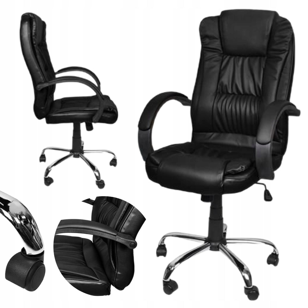 2X Office chair eco leather - black MALATEC