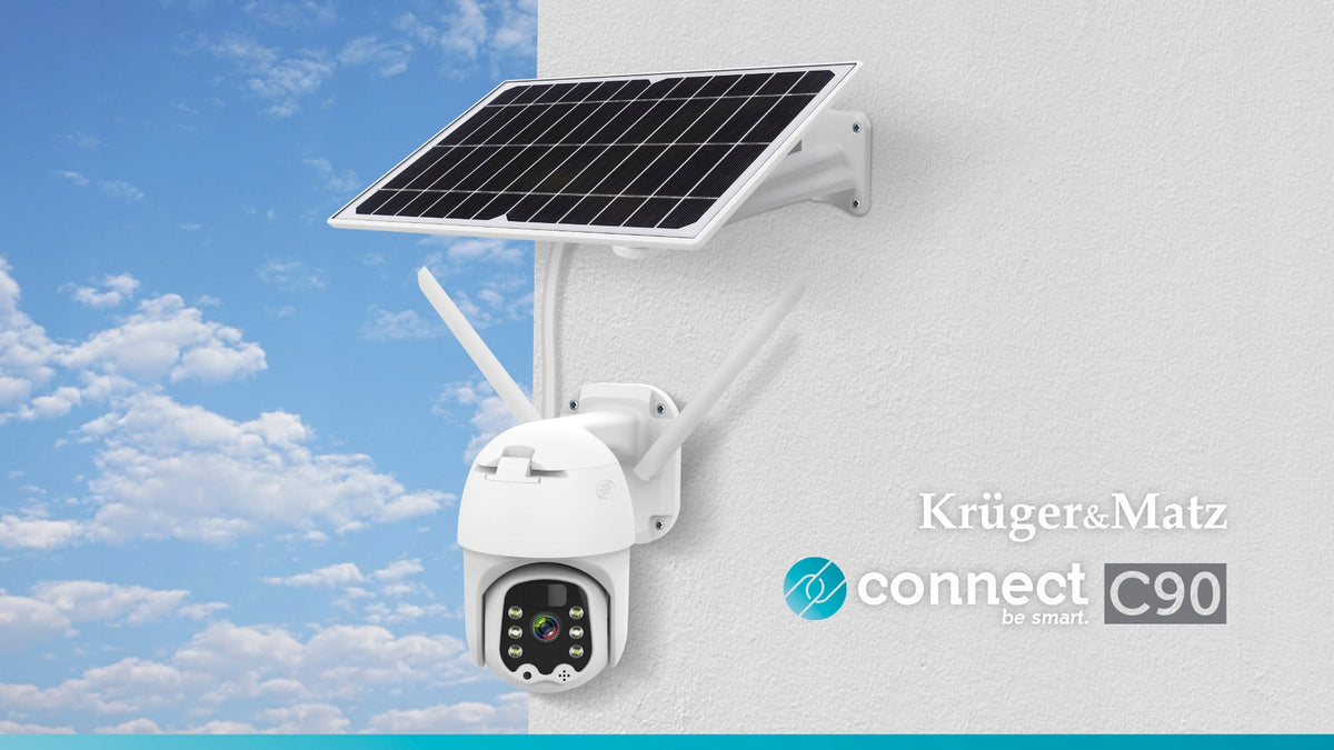 2X Outdoor Solar Camera WiFi IP Tuya Alarm IP65 Brand Kruger&Matz