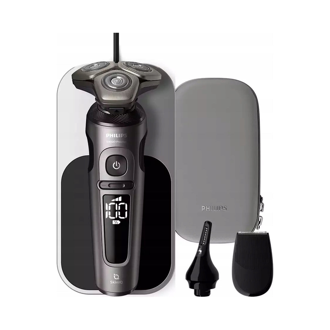 2X PHILIPS SHAVER S9000 PRESTIGE SP9872/15 SkinIQ GREY