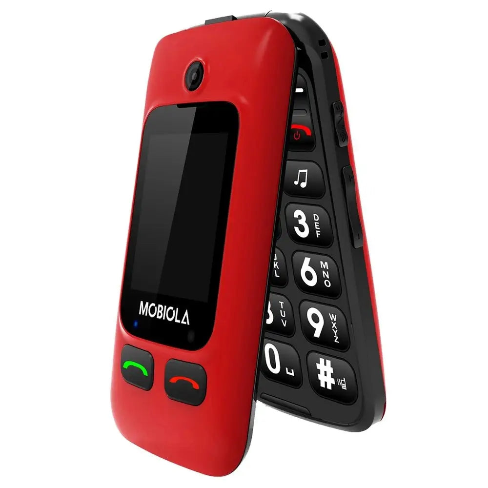 2X PHONE FOR SENIOR GRANDMA GRANDPA LARGE KEYS MOBIOLA MB610 SAUCE WITH FLAPS Brand Mobiola