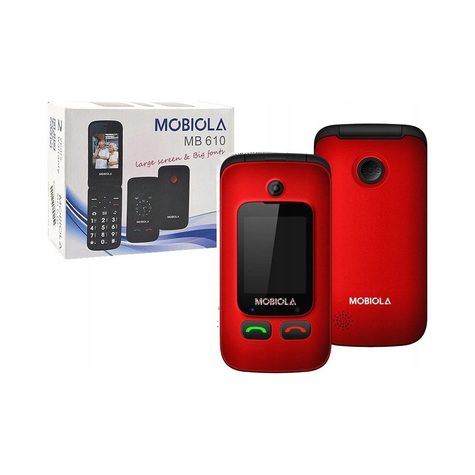 2X PHONE FOR SENIOR GRANDMA GRANDPA LARGE KEYS MOBIOLA MB610 SAUCE WITH FLAPS