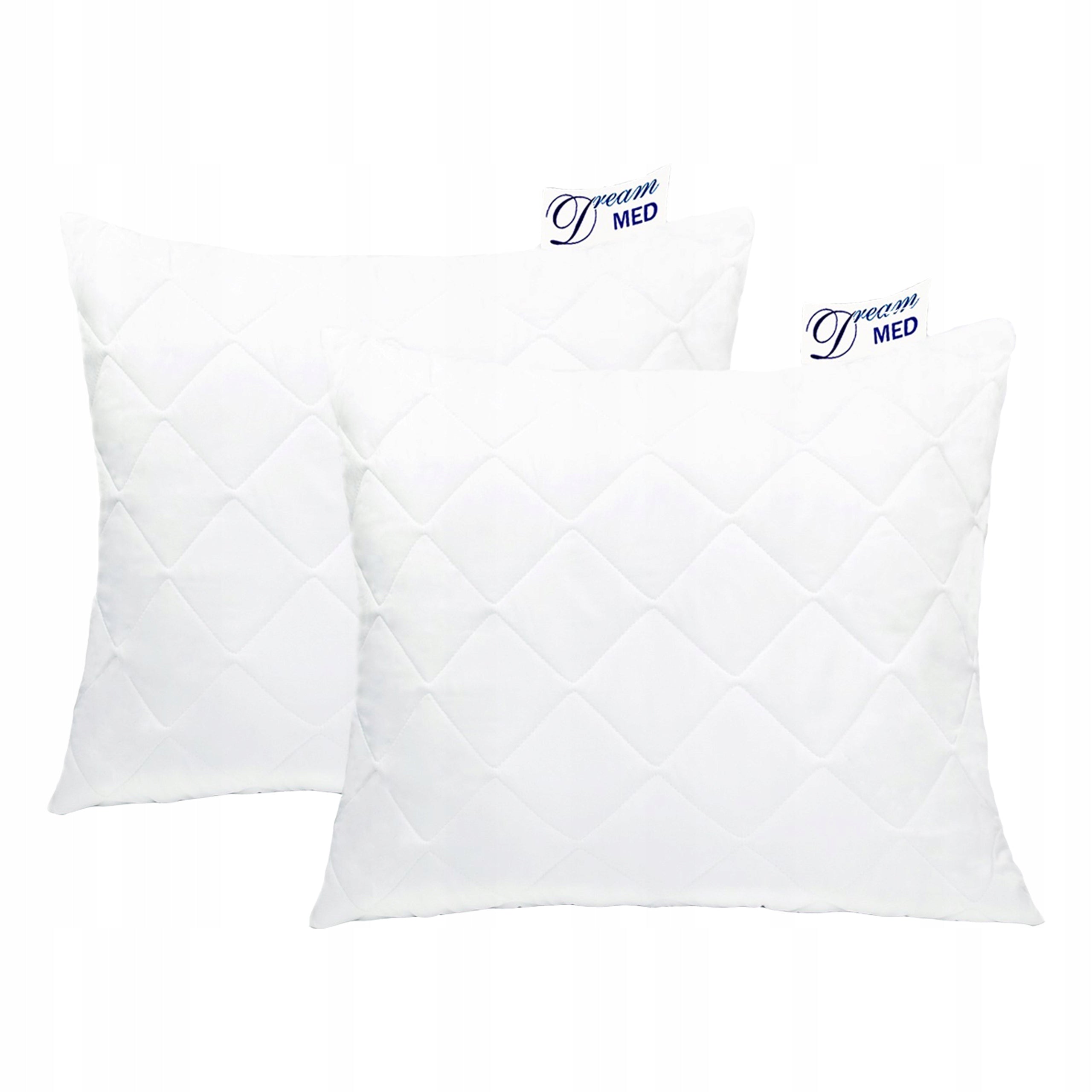 2X PILLOW 50X70 ANTI-ALLERGIC SET THICK QUILTED LOCK PROD. Polish