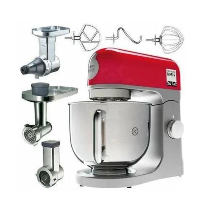 2X PLANETARY ROBOT KENWOOD KMX750RD+3ATT RED 1000W