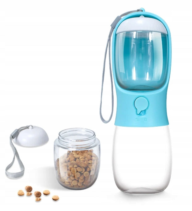 2X PORTABLE BOTTLE WATER DRINKER FOOD FOR CAT DOG