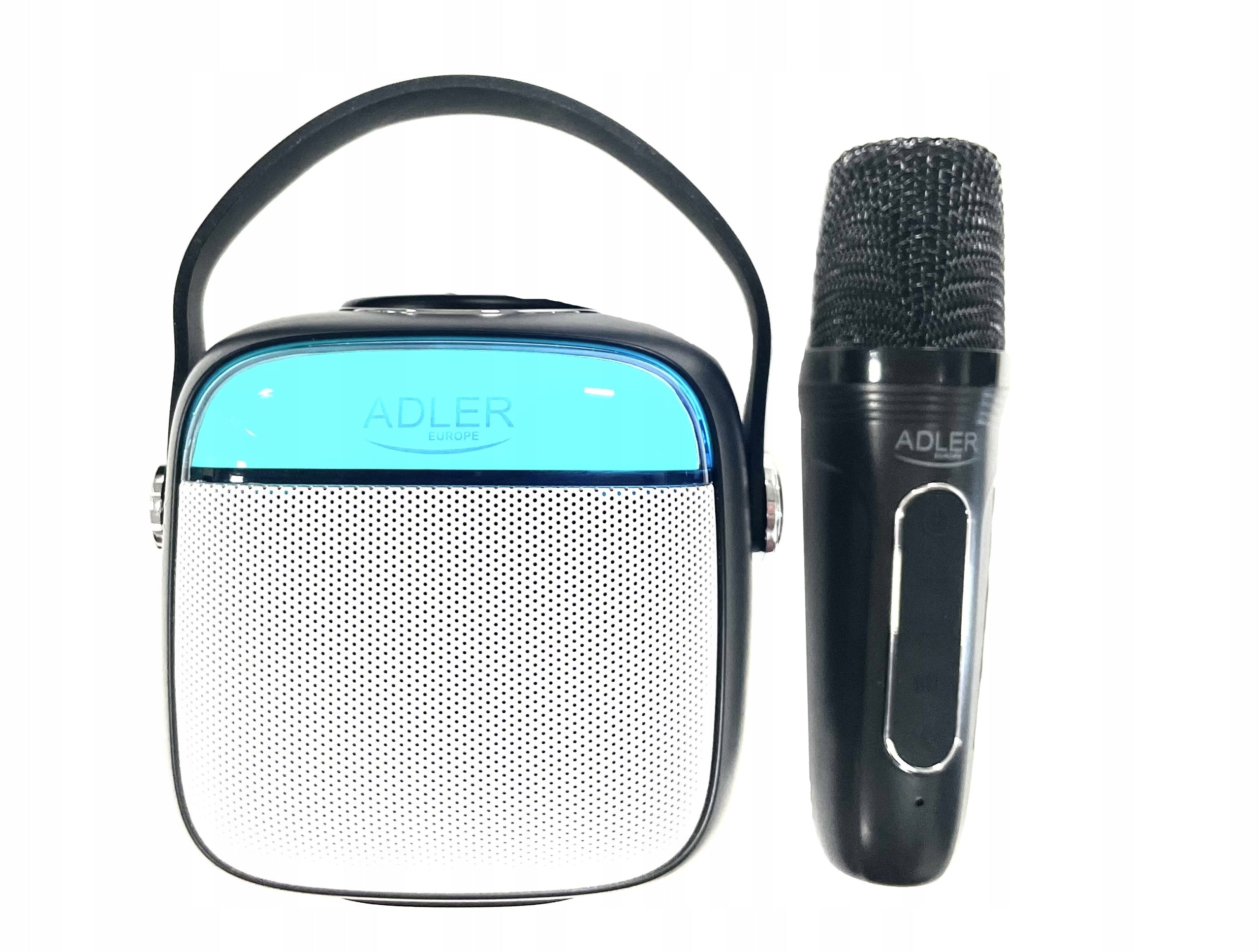 2X PORTABLE KARAOKE SPEAKER SD USB AUX BLUETOOTH + WIRELESS MICROPHONE