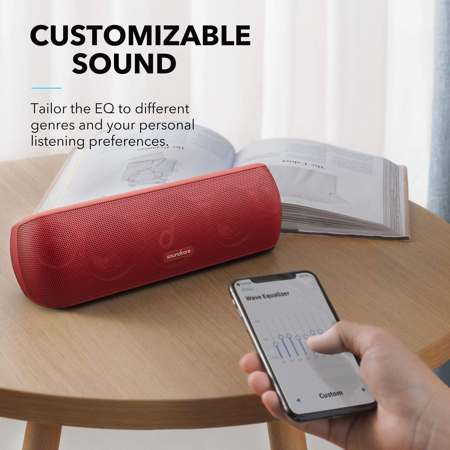2X PORTABLE SPEAKER ANKER SOUNDCORE MOTION+ PLUS 30W IPX7 RED Model Soundcore Motion+