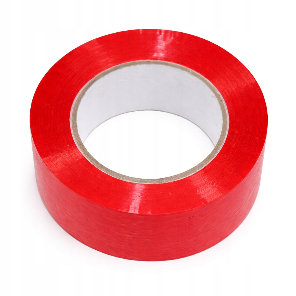 2X PP Packing Tape Acrylic Red 48mm 200m LONG STRONG For Packs 12 Pcs Width 48 mm