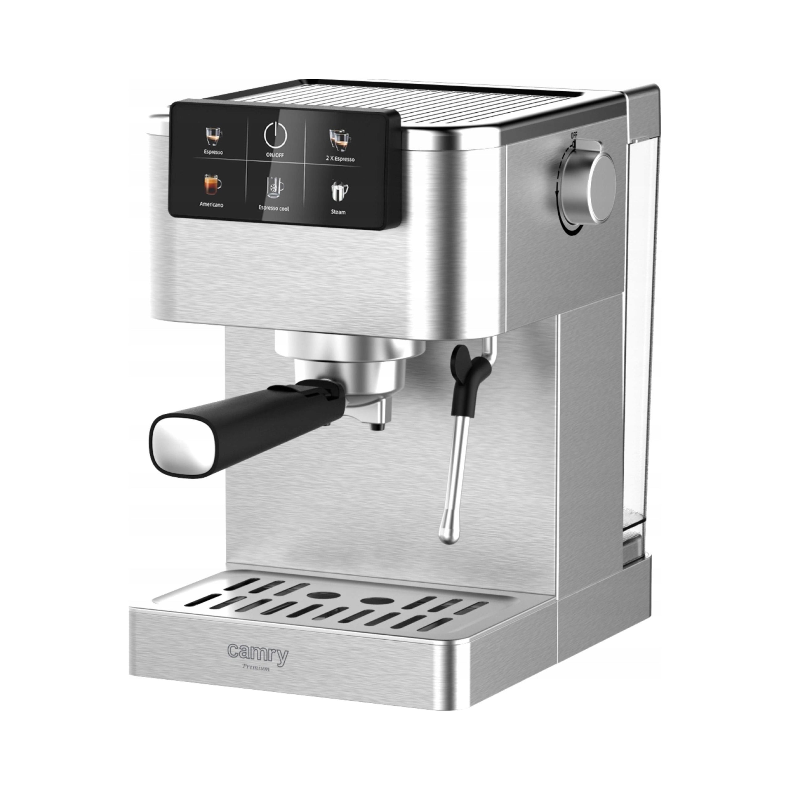2X PRESSURE COFFEE MAKER 20 bar 1350W Automatic Flask + Foamer