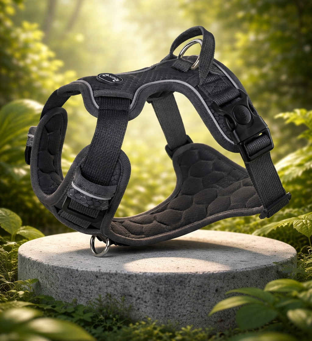 2X PRESSURE-FREE WALKING HARNESS GUARD FOR DOG STRONG SOFT STRONG BLACK r. Manufacturer code S.W1.BLACK.M