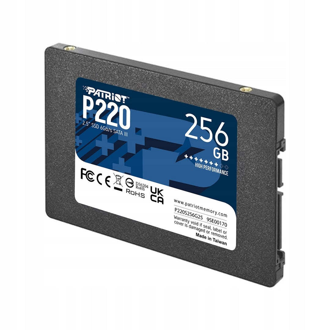 2X Patriot 256GB 2,5" SATA SSD P220 SSD Model P220S256G25