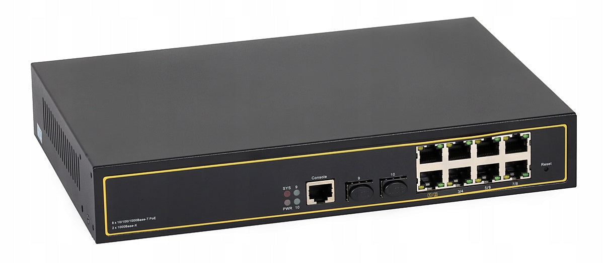 2X PoE Managed Switch ULTIPOWER 382SFP 8xGE
