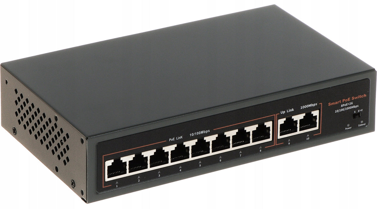 2X PoE Switch 8-Port APTI-POE0802G-120W-ECO