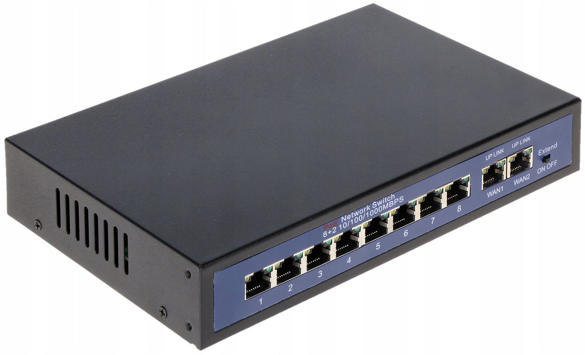 2X PoE Switch APTI-POE0802G-120W 10-Port