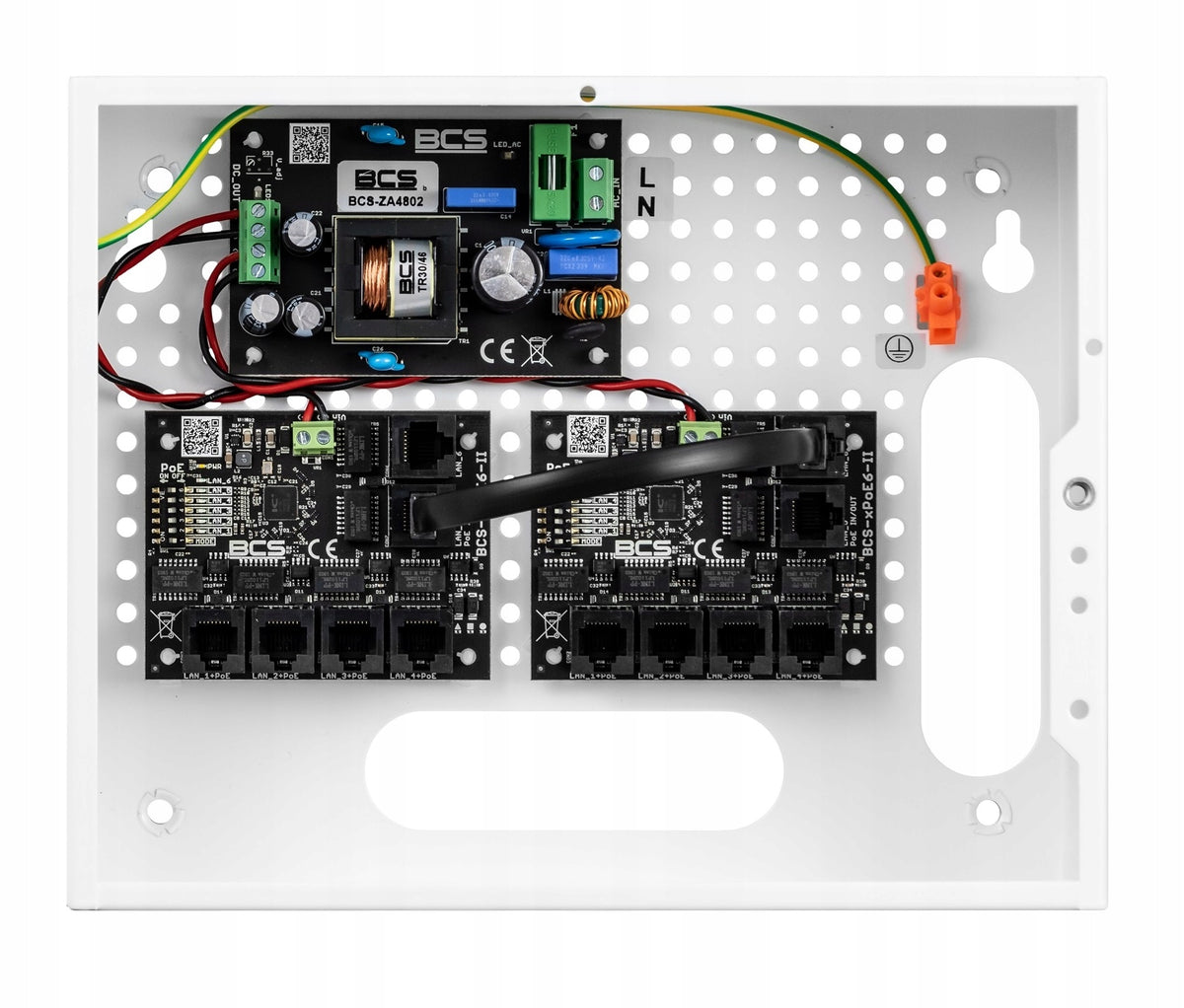 2X PoE power system for 8 cameras BCS-IP8/E-S