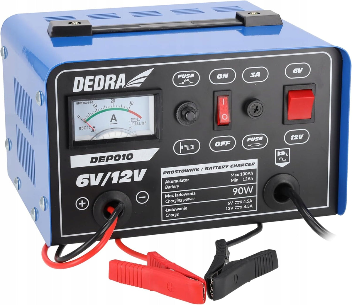 2X RECTIFIER INVERTER 6/12V 4,5A 90W TO 100AH