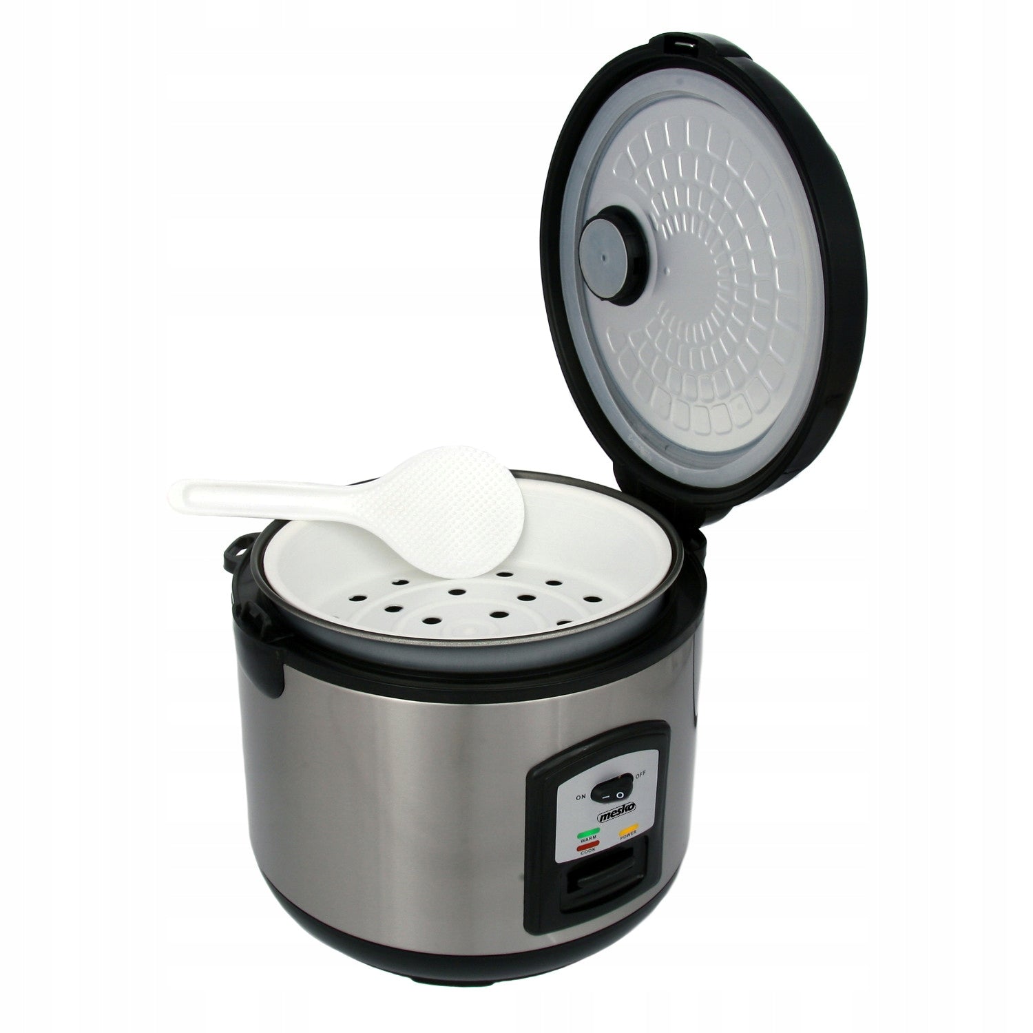 2X RICE COOKER MULTICOOKER RICE COOKER POT 1,5L MS 6411 500-1000W Dominant color silver/gray