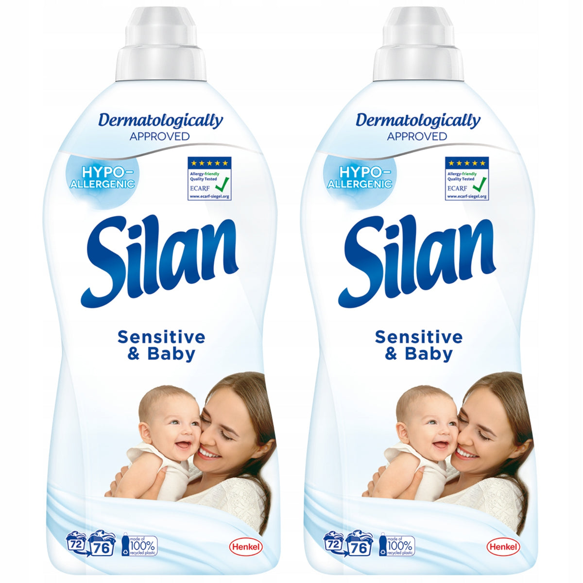 2X RINSE LIQUID SILAN SENSITIVE & BABY FOR ALLERGY SUFFERERS 152 WASHES 2x1,672L