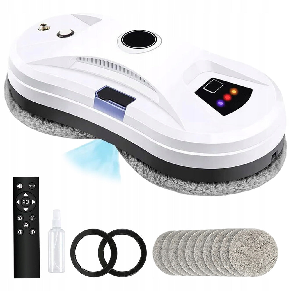 2X ROBOT AUTOMATIC WINDOW CLEANING MIRRORS INTELLIGENT SET WITH REMOTE CONTROL