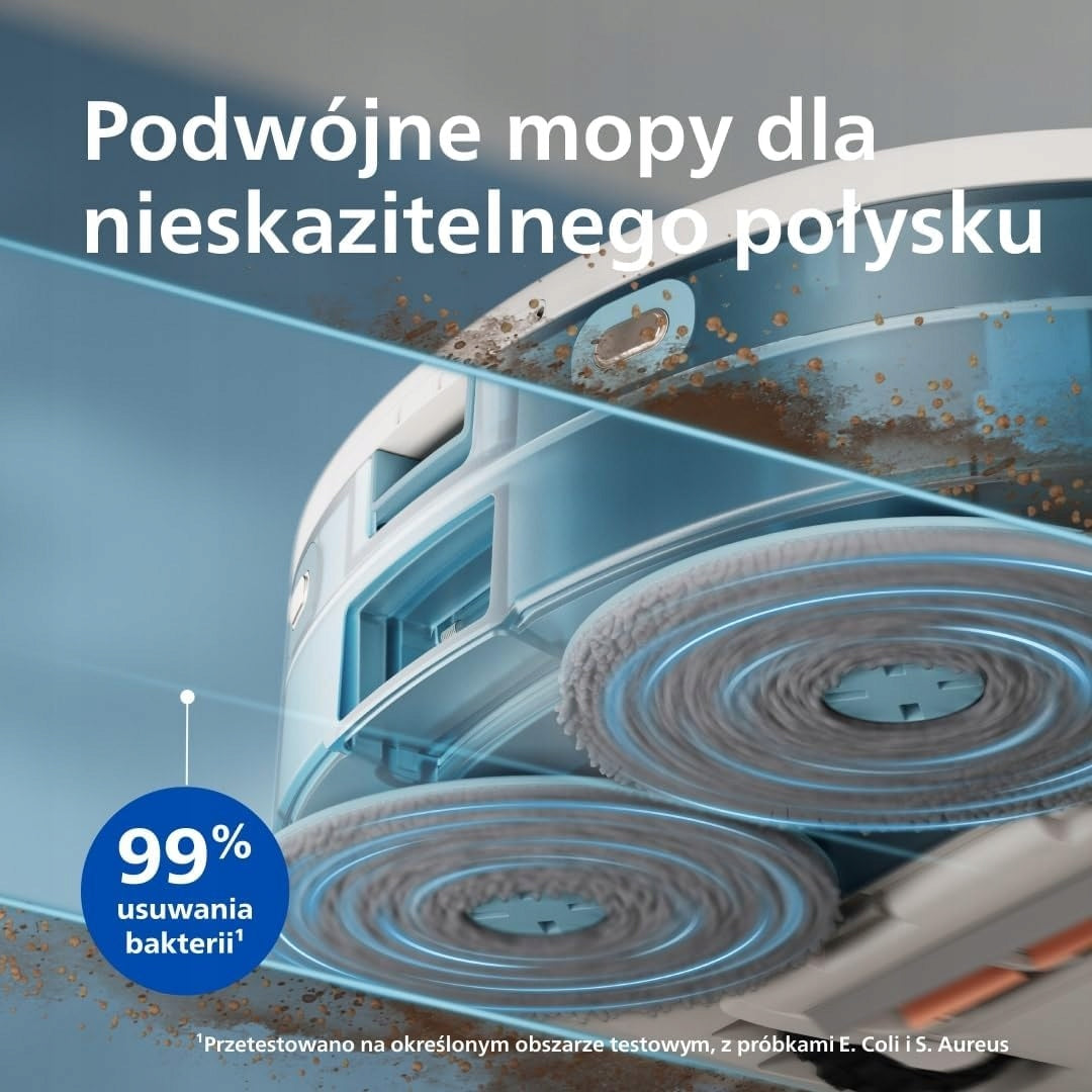 2X ROBOT VACUUM CLEANER 2IN1 10000PA STATION Dominant color not applicable