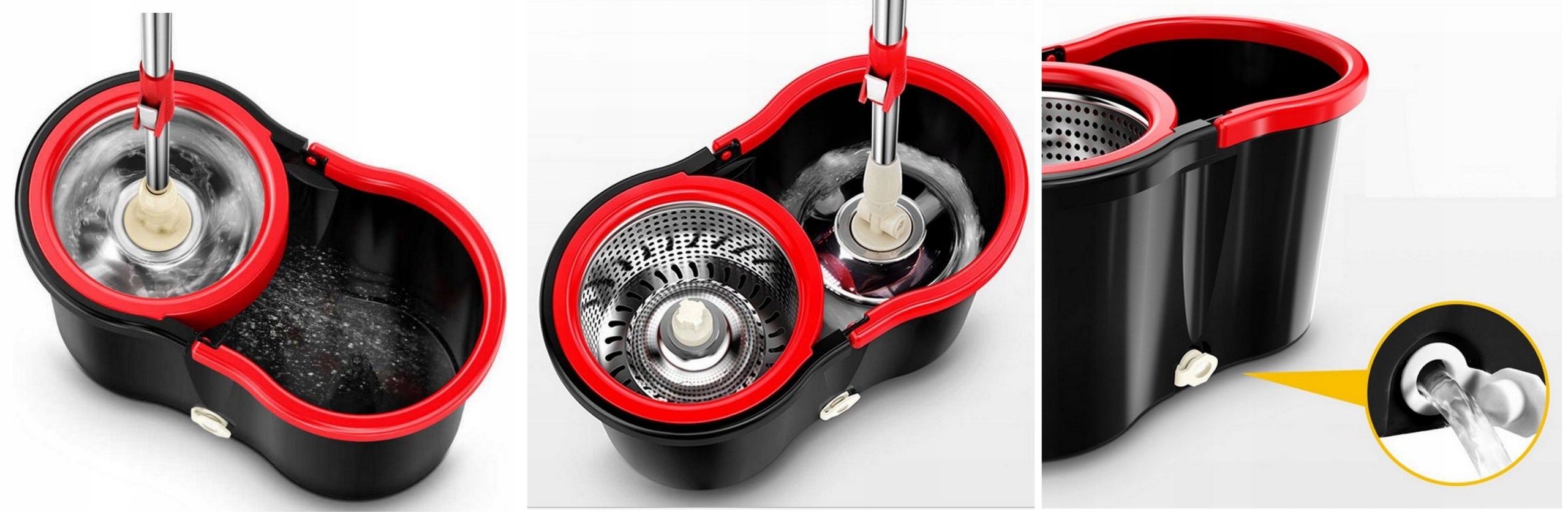 2X ROTARY MOP 360 SPIN TURBO 3in1 + 2 MICROFIBER CARTRIDGES FREEBIE Brand no brand