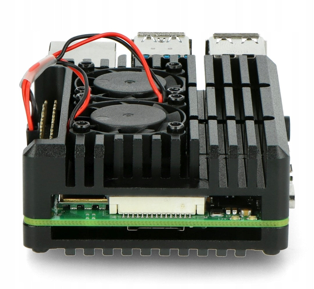 2X Raspberry Pi Enclosure justPi for RPi 4B - aluminum 2x went. Manufacturer JustPi