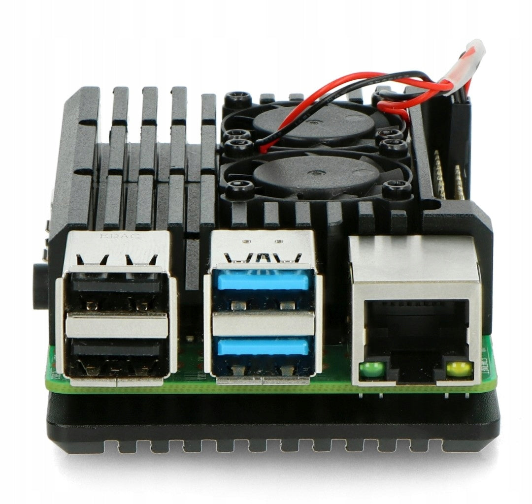 2X Raspberry Pi Enclosure justPi for RPi 4B - aluminum 2x went. Manufacturer code LT-4B02