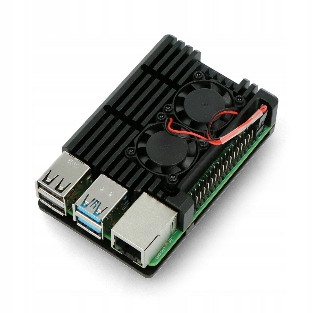2X Raspberry Pi Enclosure justPi for RPi 4B - aluminum 2x went.