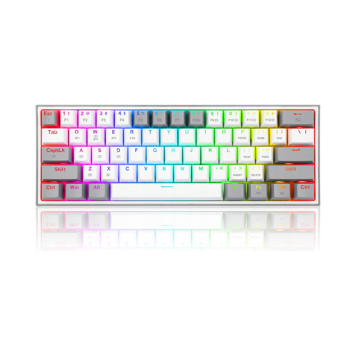 2X Redragon Fizz Pro Keyboard (White-Grey)