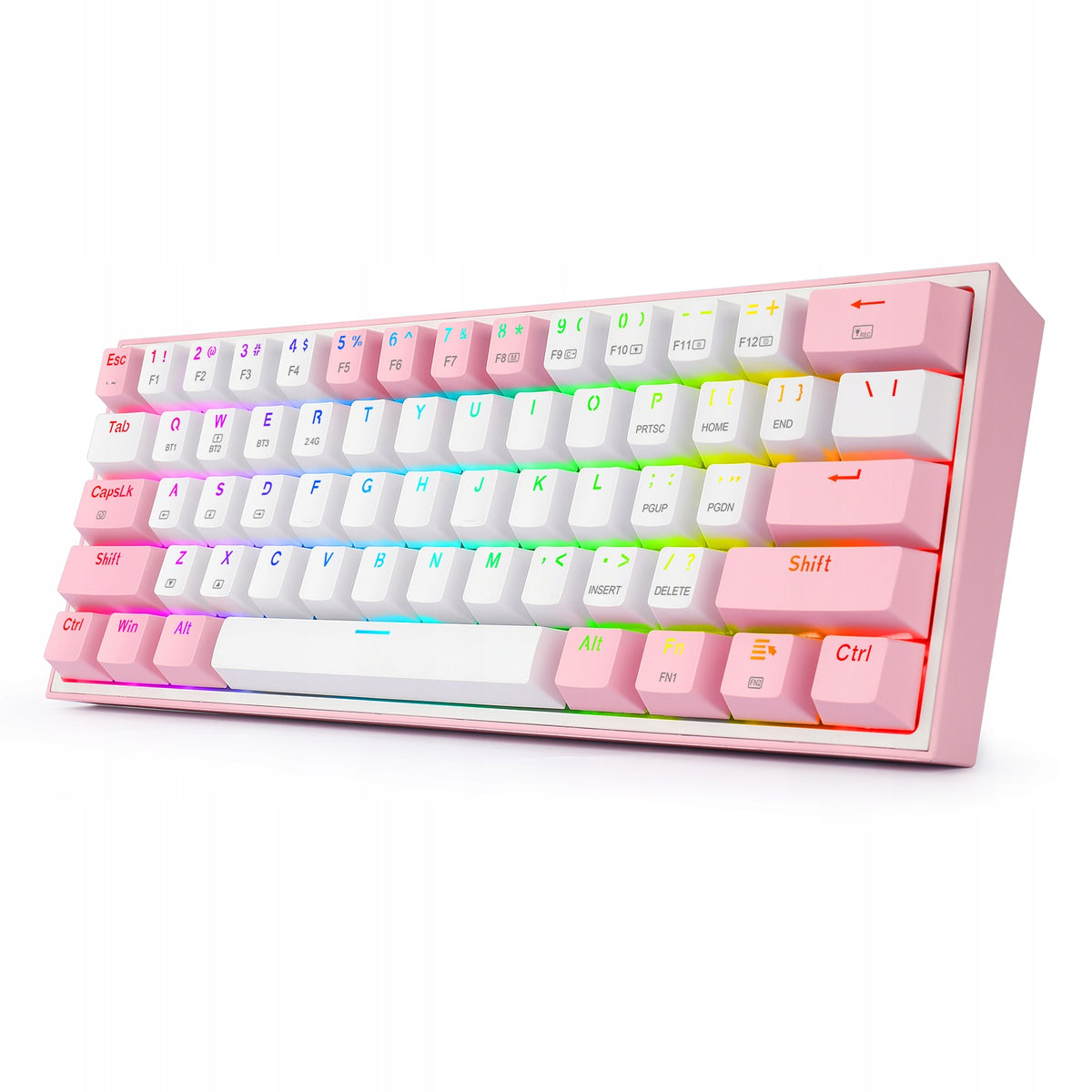 2X Redragon Fizz Pro Keyboard (White-Pink) Manufacturer Redragon