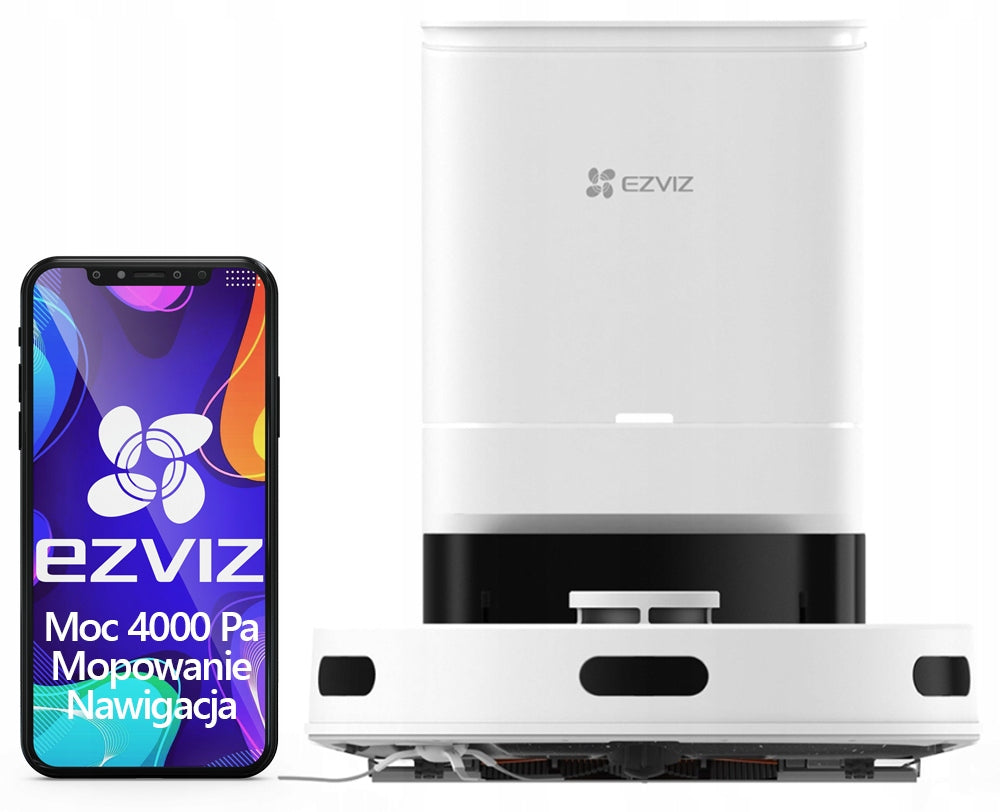 2X SELF-PROPELLED VACUUM CLEANER EZVIZ RE4 Plus MOPPING ROBOT 4000Pa 4930mAh WiFi 4 Brand Ezviz