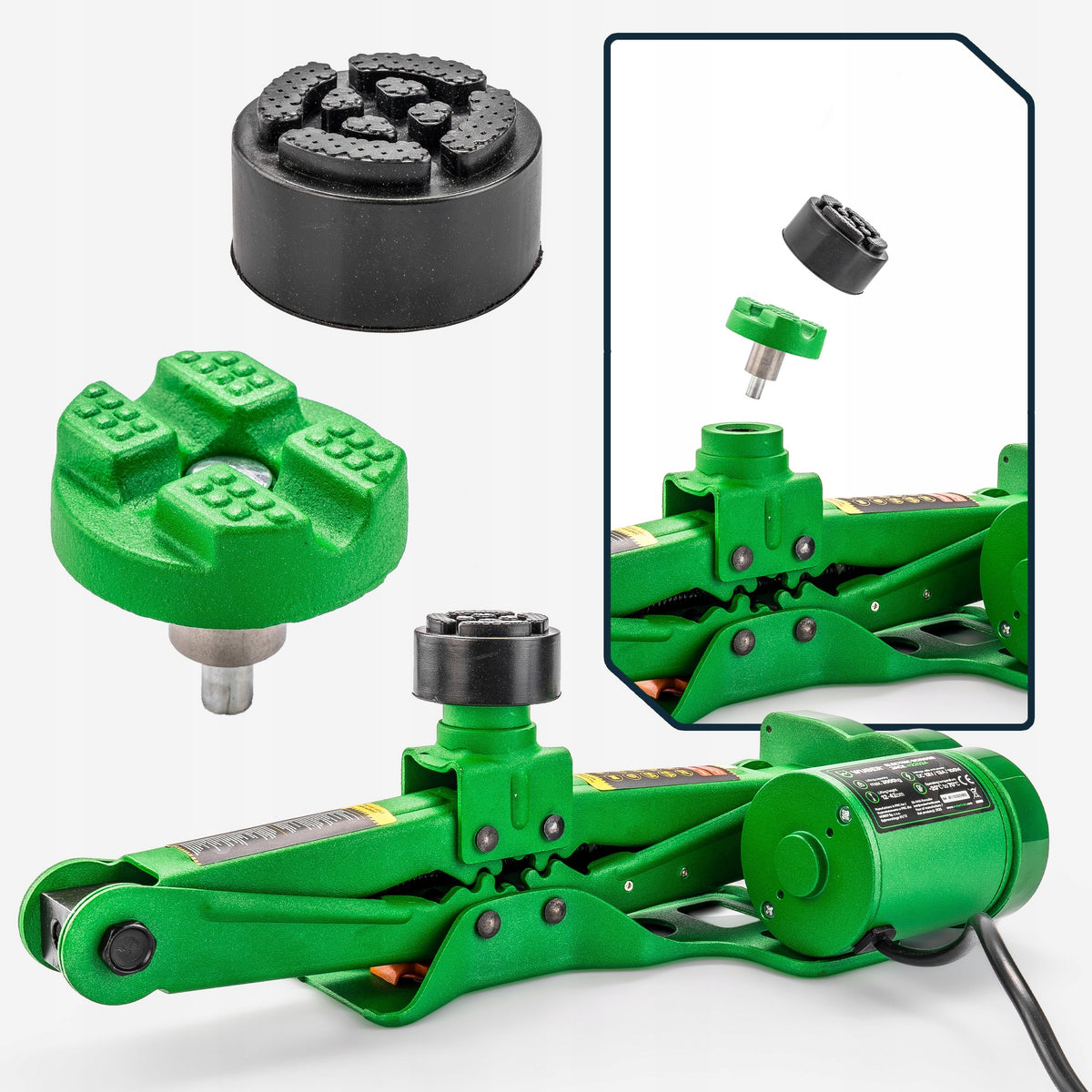 2X SET OF JACKS CAR TRAPEZOIDAL ELECTRIC LIFT 3T 12V 120-42 Product weight with unit packaging 6.56 kg