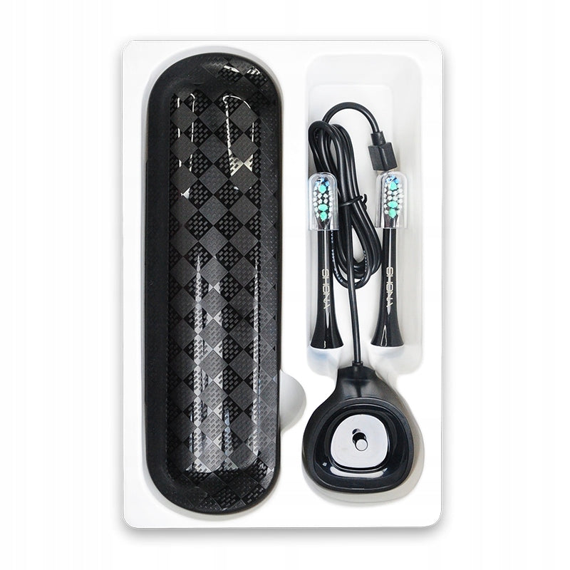 2X SHONA SONIC TOOTHBRUSH SONIC BLACK