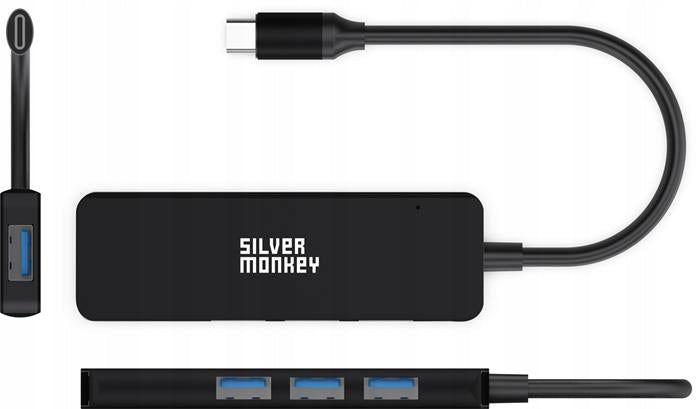 2X SILVER MONKEY USB-C Hub 4x USB 3.0 Manufacturer Silver Monkey