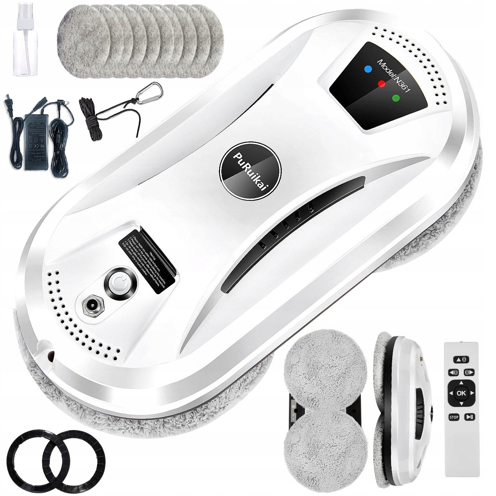 2X SMART ROBOT W11 FOR WASHING MIRROR WINDOWS AUTOMATIC WASHER ZES