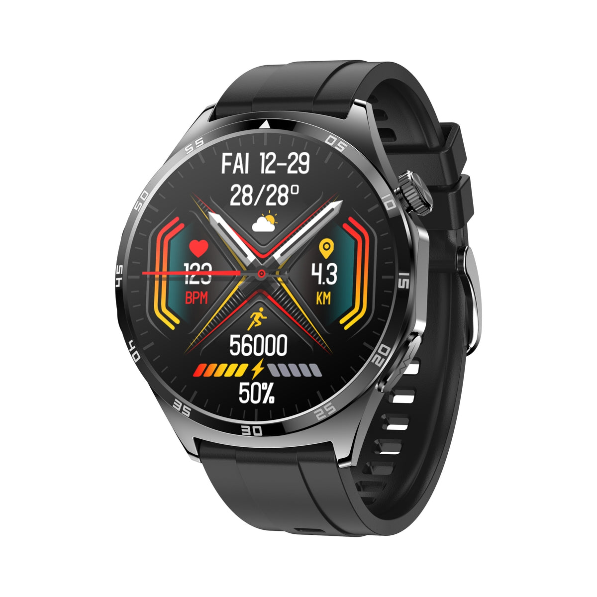 2X SMARTWATCH CARDIOWATCH ECG SUGAR CALIBRATION AMOLED CONVERSATION MENU POLISH