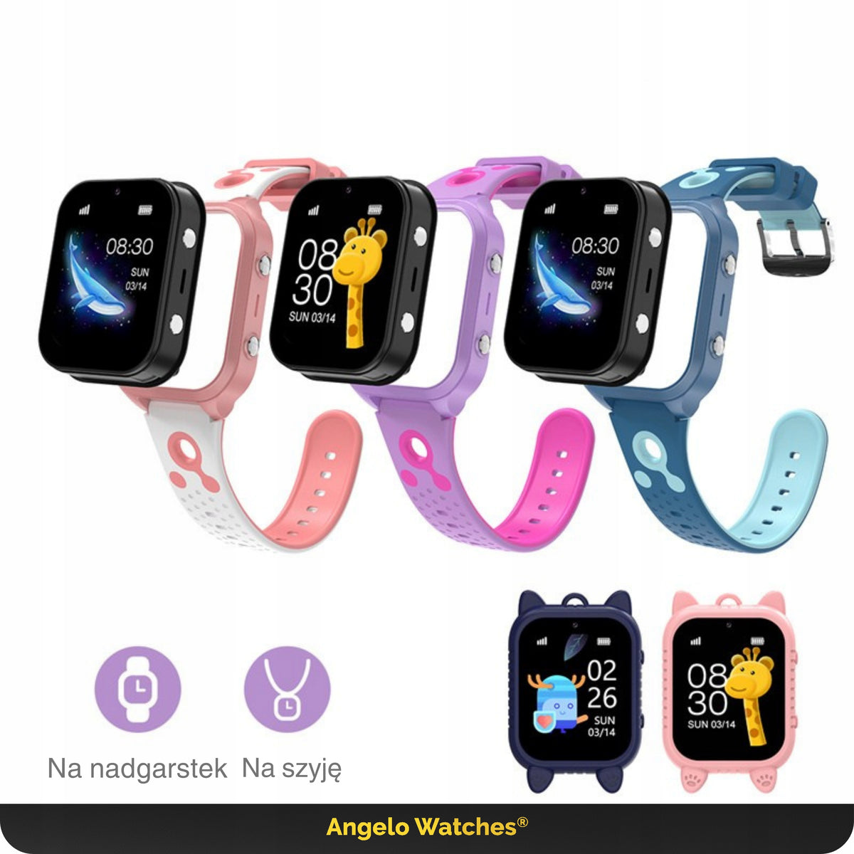 2X SMARTWATCH CHILDREN'S WATCH GPS 4G TALK SIM CASE CAMERA PHONE GAME Model other