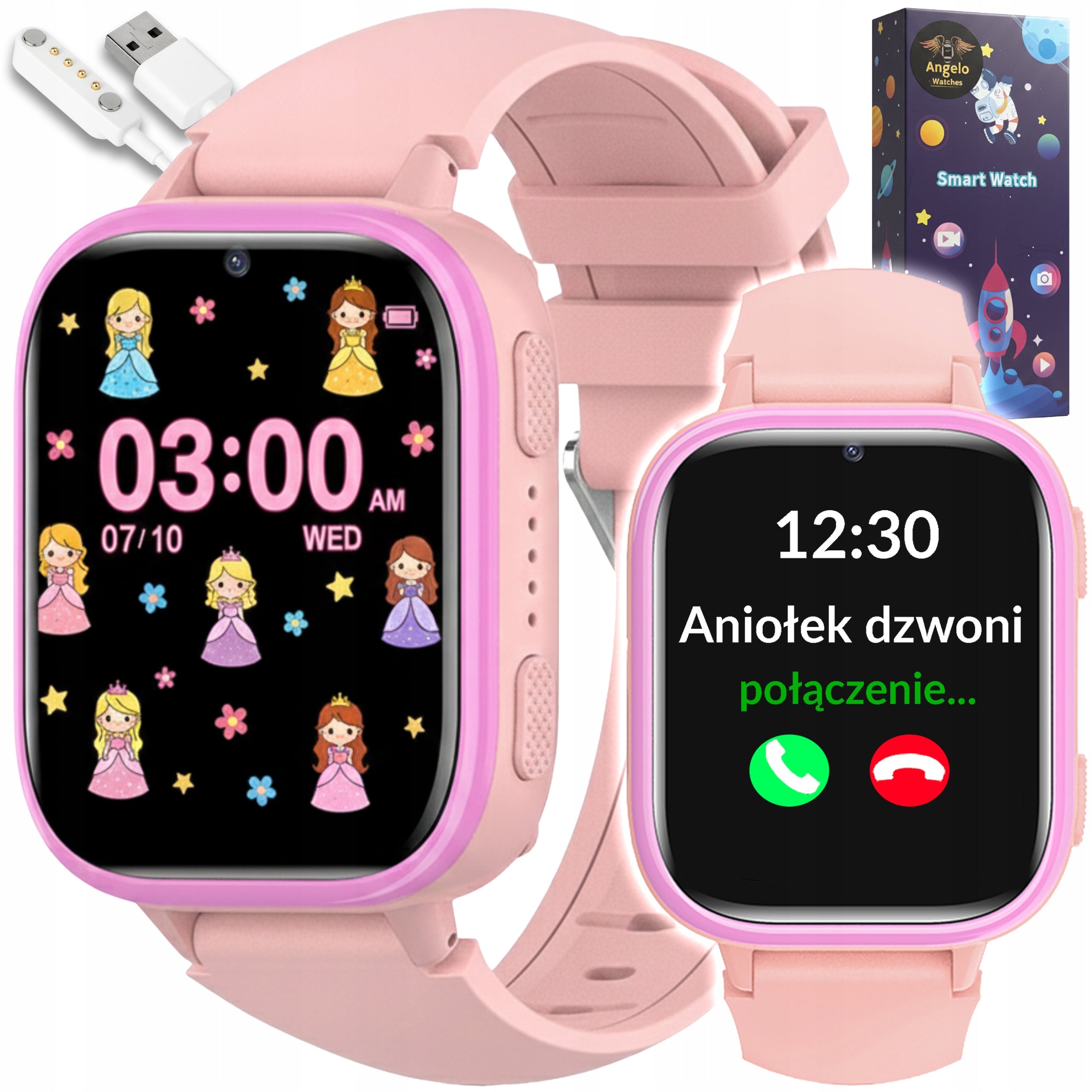 2X SMARTWATCH FOR CHILD CHILDREN'S WATCH PHONE SIM GAMES LEARNING FAIRY TALE APA Brand Angelo Watches