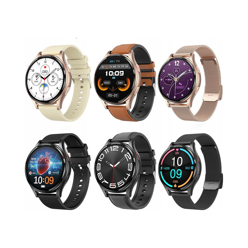 2X SMARTWATCH FOR SENIOR CARDIOWATCH ECG CONNECTION HRV HEART RATE MENU POLISH