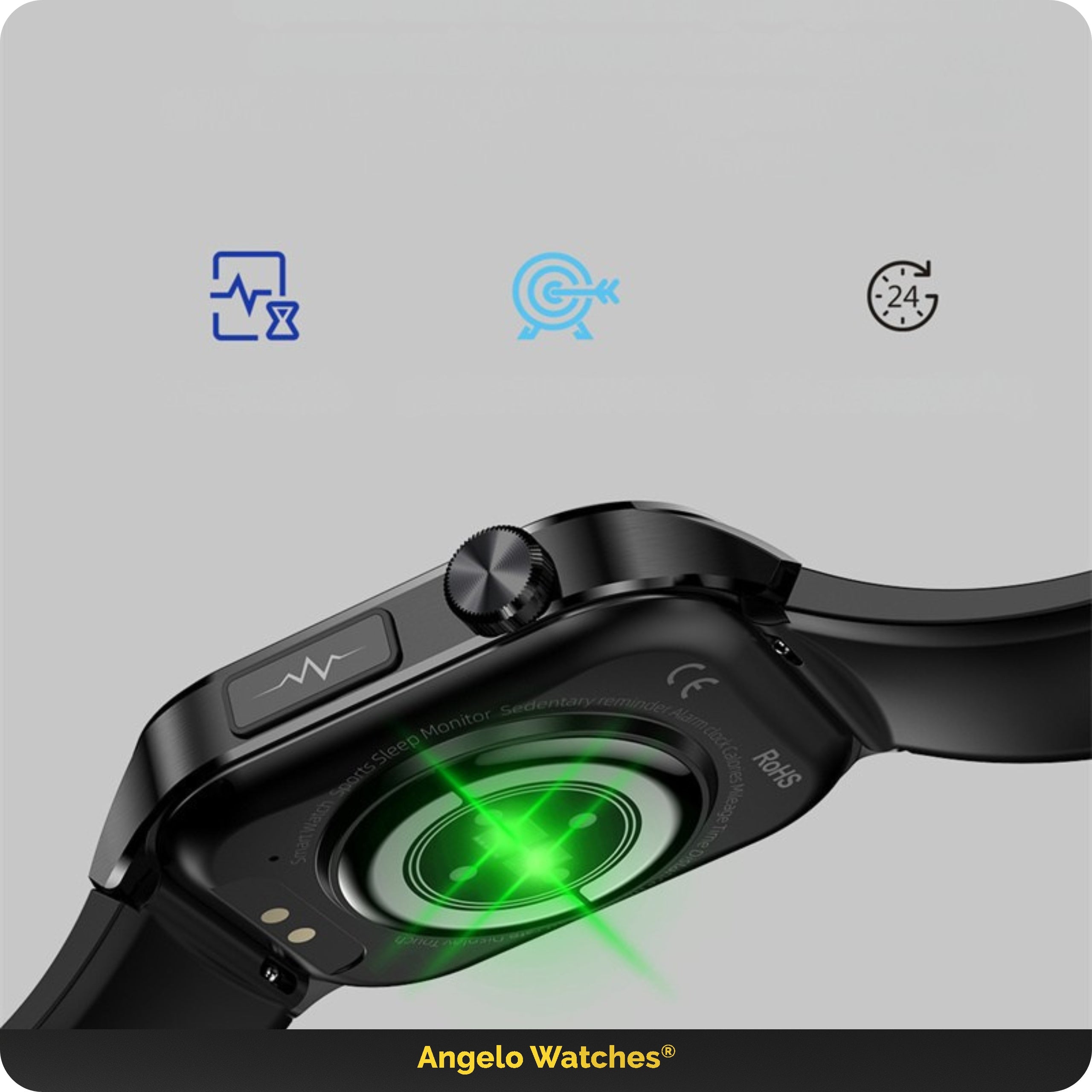 2X SMARTWATCH FOR SENIOR ECG HRV CALL PRESSURE HEART RATE MENU PL + FREEBIE