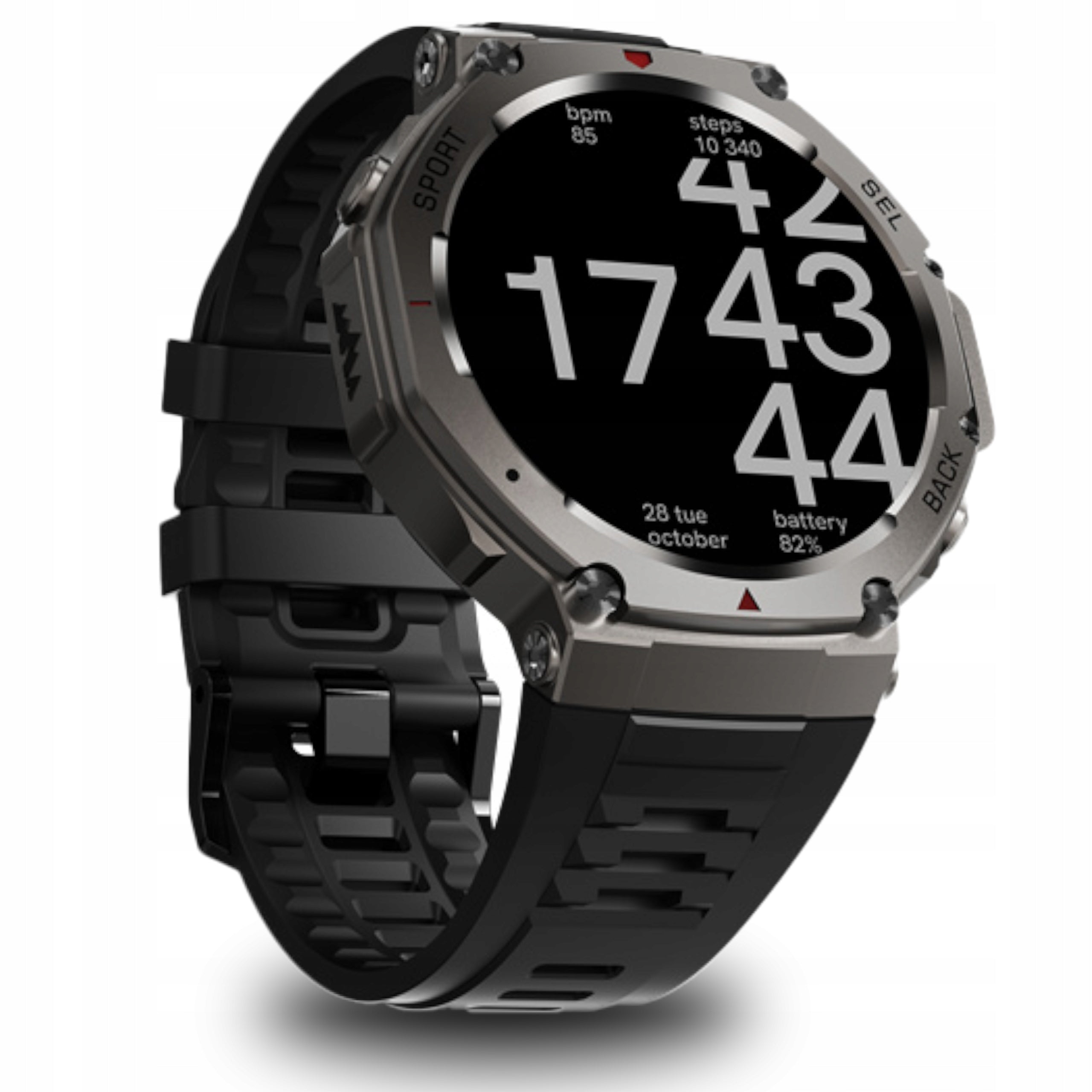 2X SMARTWATCH MEN'S GPS WATCH MENU POLISH CALLS SPORT SMARTWATCH 3 PAS